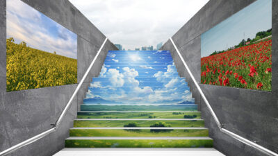 สติ๊กเกอร์ติดบันได