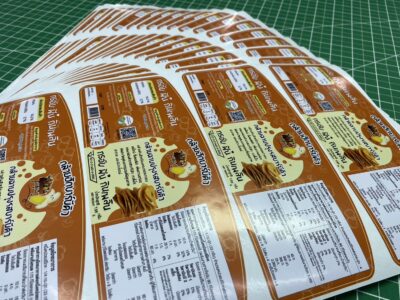 สติกเกอร์ติดกล่องอาหาร