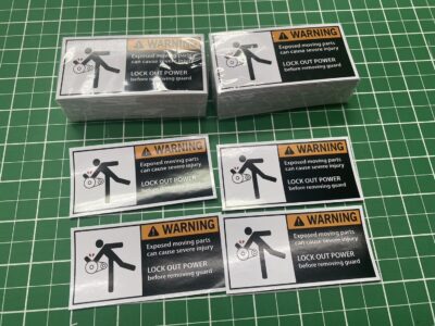 สติ๊กเกอร์ติดเครื่องจักร