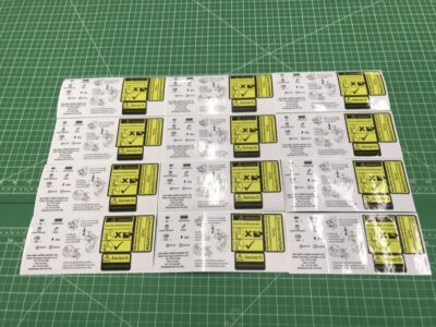 สติ๊กเกอร์ติดเครื่องจักร