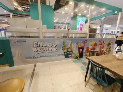 ร้านปริ้นสติ้กเกอร์ตกแต่งร้านอาหาร