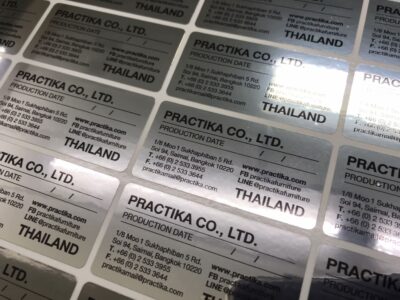 โรงพิมพ์สติ๊กเกอร์สีเงิน