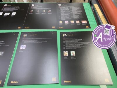 ป้าย sticker on pp board