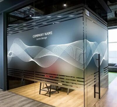 พิมพ์หมึกขาว ไล่เฉดสี ลงบนสติ๊กเกอร์ใส