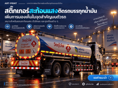 สติ๊กเกอร์ติดรถบรรทุกน้ำมัน