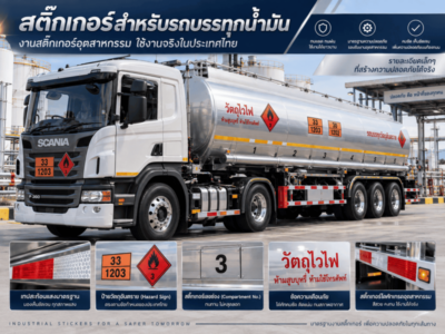 สติ๊กเกอร์สำหรับรถบรรทุกน้ำมัน